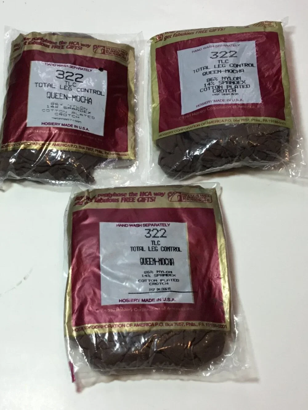 Lot 3 Pair Silkies TLC Support Pantyhose Size Queen Mocha NEW